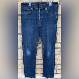 H&M Skinny Low waist Dark Blue Straight Jeans Size 31 x 30